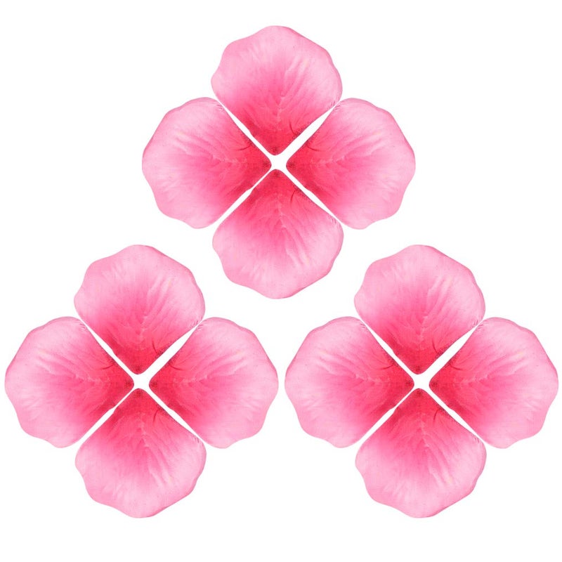 obmwang 2000 PCS Silk Rose Petals Artificial Flower Petals for Wedding Flower Decoration. Pink and Rose Pink - Image 4